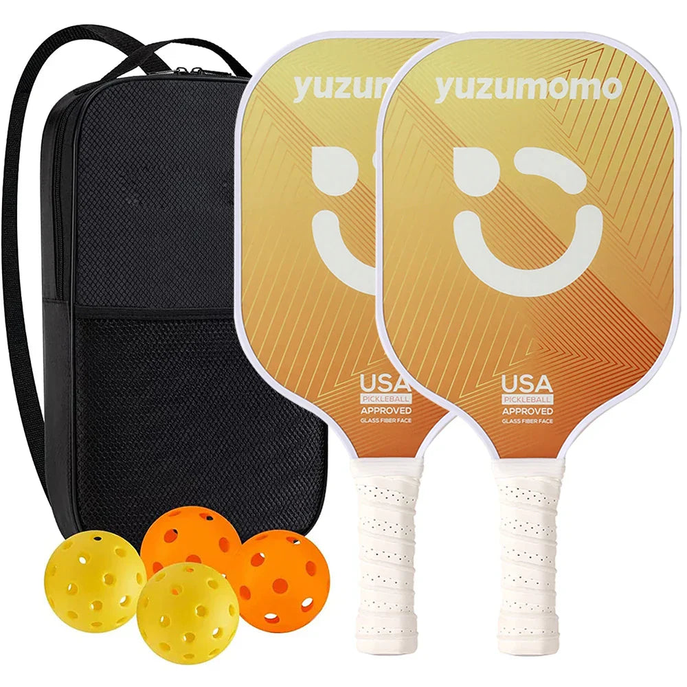 Raquetes de Pickleball + Brindes (4 Bolas + Bolsa) | Yuzumomo©