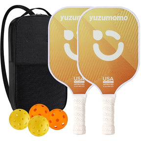 Raquetes de Pickleball + Brindes (4 Bolas + Bolsa) | Yuzumomo©