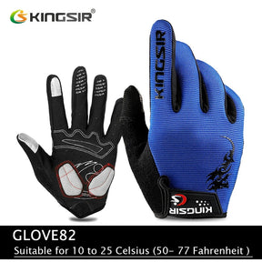 Luvas de Ciclismo KINGSIR - Proteção e Conforto em Todas as Estações!