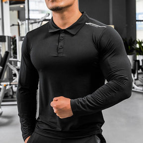 Camisa De Manga Comprida Fitness De Compressão Para Homens - My Store