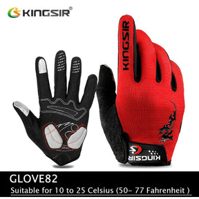 Luvas de Ciclismo KINGSIR - Proteção e Conforto em Todas as Estações!