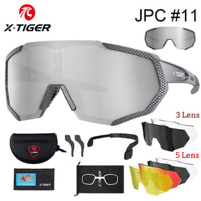 Óculos de Ciclismo X-TIGER com Lentes Polarizadas e Fotocromáticas!