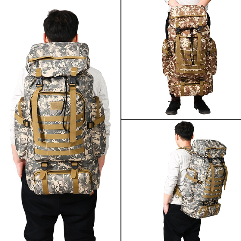 Mochila de Camuflagem Grande - À prova d'água