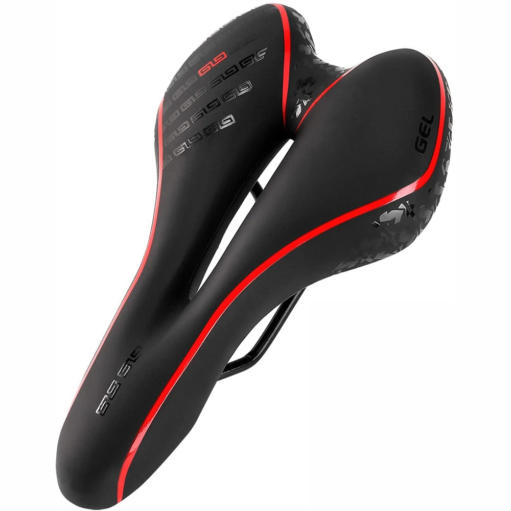 MTB Mountain Road Bike Seat Comfortable Gel Bicycle Saddle Shockproof Cycling Cushion Exercise Bike Saddle for Men Women