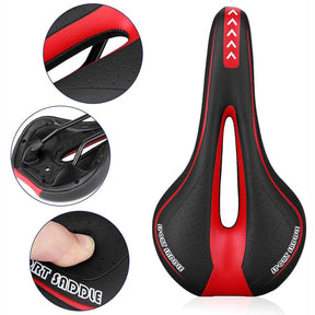 MTB Mountain Road Bike Seat Comfortable Gel Bicycle Saddle Shockproof Cycling Cushion Exercise Bike Saddle for Men Women