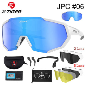 Óculos de Ciclismo X-TIGER com Lentes Polarizadas e Fotocromáticas!