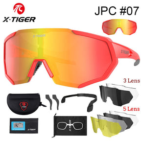 Óculos de Ciclismo X-TIGER com Lentes Polarizadas e Fotocromáticas!