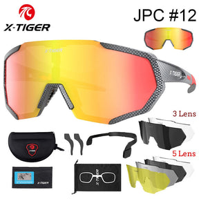 Óculos de Ciclismo X-TIGER com Lentes Polarizadas e Fotocromáticas!