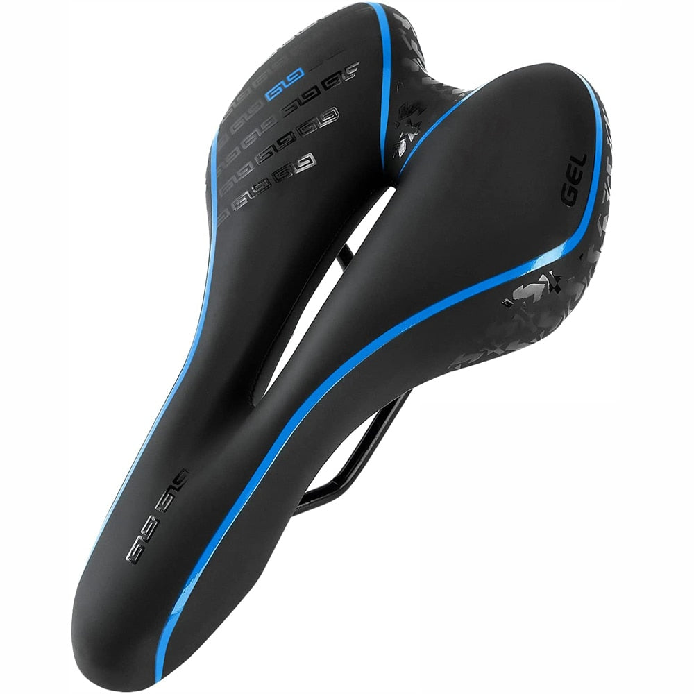 MTB Mountain Road Bike Seat Comfortable Gel Bicycle Saddle Shockproof Cycling Cushion Exercise Bike Saddle for Men Women