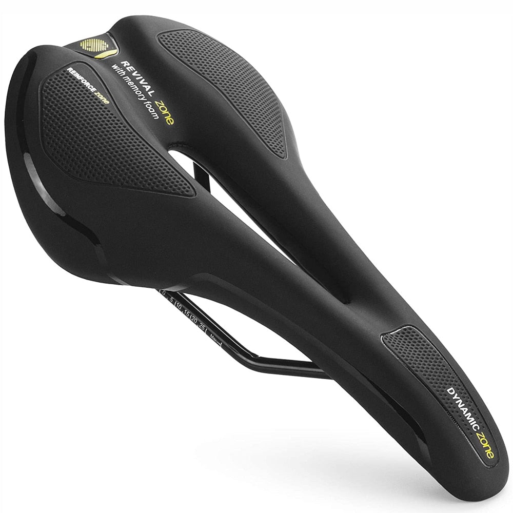 MTB Mountain Road Bike Seat Comfortable Gel Bicycle Saddle Shockproof Cycling Cushion Exercise Bike Saddle for Men Women