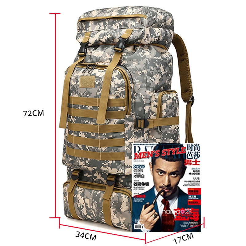 Mochila de Camuflagem Grande - À prova d'água