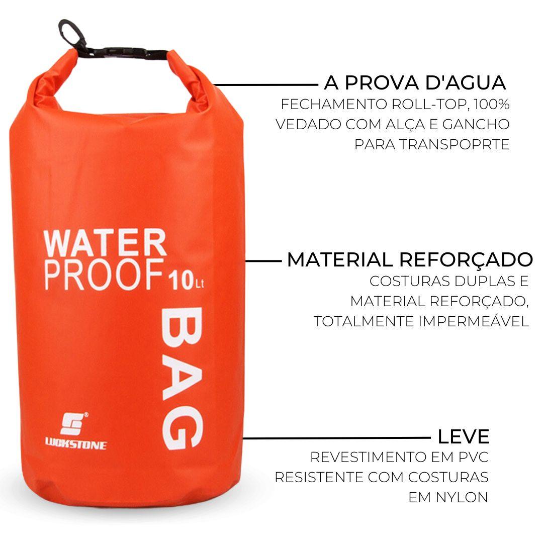 Sacola BAG Impermeável de 10litros - Praia Piscina Camping Trilha - My Store